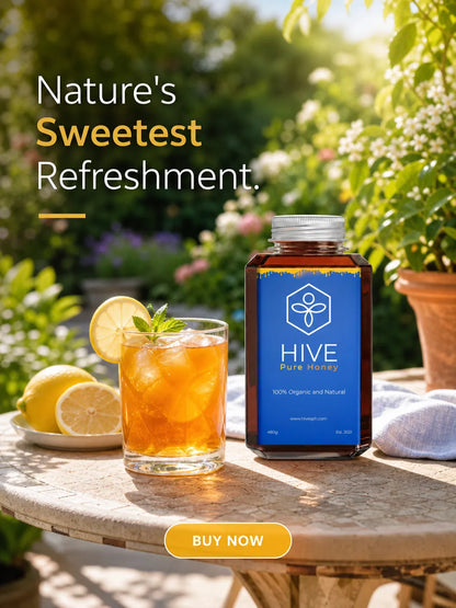 HIVE 100% Pure Honey 480g For Daily Wellness Routine