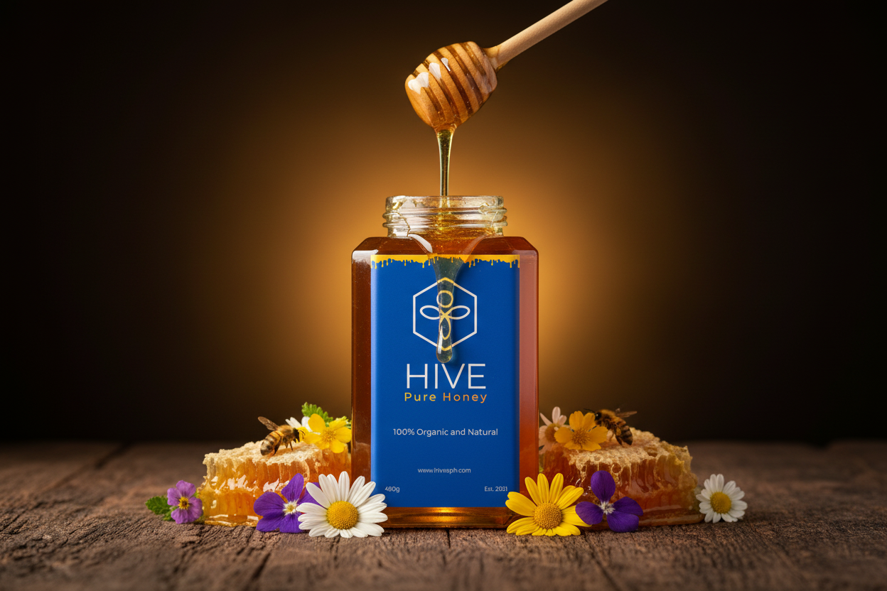 HIVE Pure Honey Hero Creative